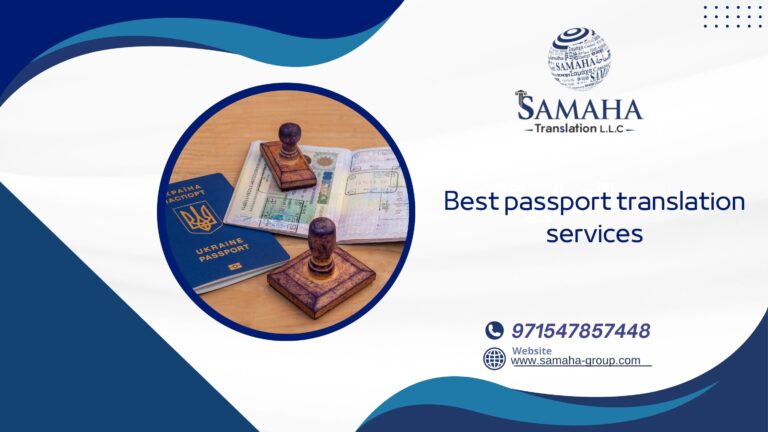 Best passport translation services