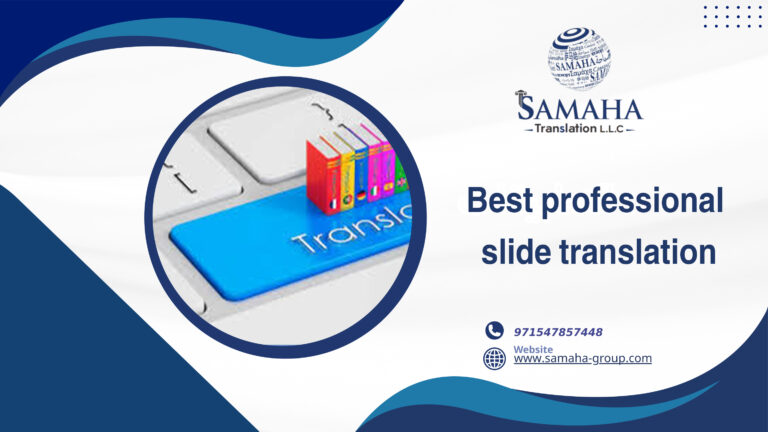 Best professional slide translation