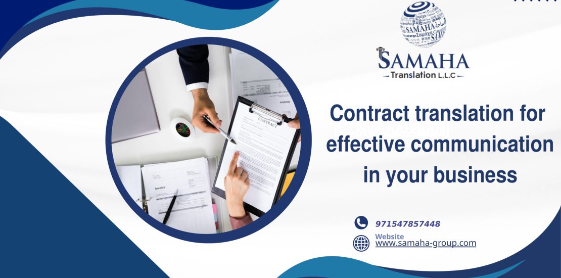 Contract translation for effective communication in your business